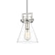 A thumbnail of the Innovations Lighting 411-1SS-11-8 Newton Cone Pendant Satin Nickel / Clear