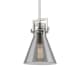 A thumbnail of the Innovations Lighting 411-1SS-11-8 Newton Cone Pendant Satin Nickel / Plated Smoke