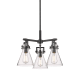 A thumbnail of the Innovations Lighting 411-3CR-16-21 Newton Cone Pendant Matte Black / Clear