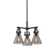 A thumbnail of the Innovations Lighting 411-3CR-16-21 Newton Cone Pendant Matte Black / Plated Smoke