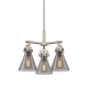 A thumbnail of the Innovations Lighting 411-3CR-16-21 Newton Cone Pendant Satin Nickel / Plated Smoke