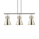 A thumbnail of the Innovations Lighting 411-3I-13-42 Newton Cone Pendant Polished Nickel