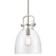A thumbnail of the Innovations Lighting 412-1S-10 Newton Brushed Satin Nickel / Clear