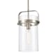 A thumbnail of the Innovations Lighting 413-1SM-17-9 Pilaster Pendant Satin Nickel / Clear