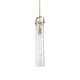 A thumbnail of the Innovations Lighting 413-1SS-15-5 Pilaster Pendant Brushed Brass / Seedy