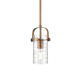 A thumbnail of the Innovations Lighting 423-1S-10-5 Pilaster II Cylinder Pendant Brushed Brass / Deco Swirl