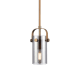 A thumbnail of the Innovations Lighting 423-1S-10-5 Pilaster II Cylinder Pendant Brushed Brass / Plated Smoke