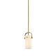 A thumbnail of the Innovations Lighting 423-1S-10-5 Pilaster II Cylinder Pendant Brushed Brass / Matte White