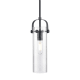 A thumbnail of the Innovations Lighting 423-1S-15-5 Pilaster II Cylinder Pendant Matte Black / Seedy