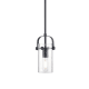 A thumbnail of the Innovations Lighting 423-1S-10-5 Pilaster II Cylinder Pendant Matte Black / Seedy