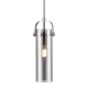 A thumbnail of the Innovations Lighting 423-1S-15-5 Pilaster II Cylinder Pendant Satin Nickel / Plated Smoke