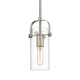 A thumbnail of the Innovations Lighting 423-1S-10-5 Pilaster II Cylinder Pendant Satin Nickel / Clear