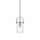 A thumbnail of the Innovations Lighting 423-1S-10-5 Pilaster II Cylinder Pendant Satin Nickel / Seedy