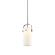 A thumbnail of the Innovations Lighting 423-1S-10-5 Pilaster II Cylinder Pendant Satin Nickel / Matte White