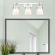 A thumbnail of the Innovations Lighting 423-3W-10-27 Pilaster II Cone Vanity Alternate Image