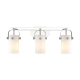 A thumbnail of the Innovations Lighting 423-3W-11-25 Pilaster II Cylinder Vanity Polished Chrome / Matte White