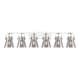 A thumbnail of the Innovations Lighting 423-6W-10-46 Pilaster II Cone Vanity Polished Chrome / Plated Smoke