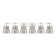 A thumbnail of the Innovations Lighting 423-6W-10-46 Pilaster II Bell Vanity Polished Nickel / Plated Smoke