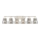 A thumbnail of the Innovations Lighting 423-6W-10-46 Pilaster II Bell Vanity Satin Nickel / Plated Smoke