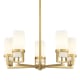 A thumbnail of the Innovations Lighting 426-5CR-12-28 Utopia Chandelier Brushed Brass / Matte White