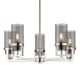 A thumbnail of the Innovations Lighting 426-5CR-12-28 Utopia Chandelier Polished Nickel / Plated Smoke