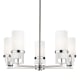 A thumbnail of the Innovations Lighting 426-5CR-12-28 Utopia Chandelier Polished Nickel / Matte White