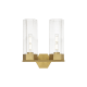 A thumbnail of the Innovations Lighting 427-2W-17-14 Claverack Vanity Brushed Brass / Clear