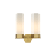 A thumbnail of the Innovations Lighting 427-2W-17-14 Claverack Vanity Brushed Brass / Matte White