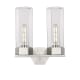 A thumbnail of the Innovations Lighting 427-2W-17-14 Claverack Vanity Satin Nickel / Clear