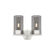 A thumbnail of the Innovations Lighting 427-2W-12-14 Claverack Vanity Satin Nickel / Plated Smoke