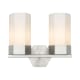 A thumbnail of the Innovations Lighting 427-2W-12-14 Claverack Vanity Satin Nickel / Matte White