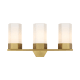 A thumbnail of the Innovations Lighting 427-3W-12-23 Claverack Vanity Brushed Brass / Matte White