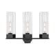 A thumbnail of the Innovations Lighting 427-3W-17-23 Claverack Vanity Matte Black / Clear