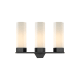 A thumbnail of the Innovations Lighting 427-3W-17-23 Claverack Vanity Matte Black / Matte White