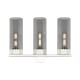 A thumbnail of the Innovations Lighting 427-3W-17-23 Claverack Vanity Polished Nickel / Plated Smoke