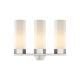 A thumbnail of the Innovations Lighting 427-3W-17-23 Claverack Vanity Satin Nickel / Matte White