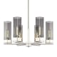 A thumbnail of the Innovations Lighting 427-6CR-16-29 Claverack Chandelier Polished Nickel / Plated Smoke