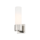 A thumbnail of the Innovations Lighting 428-1W-13-5 Bolivar Sconce Polished Nickel / Matte White