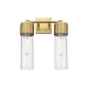 A thumbnail of the Innovations Lighting 428-2W-16-14 Bolivar Vanity Brushed Brass / Clear