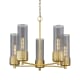 A thumbnail of the Innovations Lighting 428-5CR-12-25 Bolivar Chandelier Brushed Brass / Plated Smoke