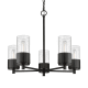 A thumbnail of the Innovations Lighting 428-5CR-7-25 Bolivar Chandelier Matte Black / Seedy