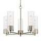 A thumbnail of the Innovations Lighting 428-5CR-12-25 Bolivar Chandelier Polished Nickel / Seedy