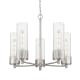 A thumbnail of the Innovations Lighting 428-5CR-12-25 Bolivar Chandelier Satin Nickel / Seedy