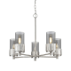 A thumbnail of the Innovations Lighting 428-5CR-7-25 Bolivar Chandelier Satin Nickel / Plated Smoke