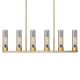 A thumbnail of the Innovations Lighting 429-6I-11-45 Empire Linear Brushed Brass / Plated Smoke