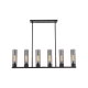 A thumbnail of the Innovations Lighting 429-6I-13-44 Empire Linear Matte Black / Plated Smoke