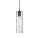 A thumbnail of the Innovations Lighting 434-1S-13-4 Crown Point Pendant Matte Black / Deco Swirl