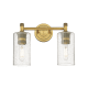 A thumbnail of the Innovations Lighting 434-2W-11-14 Crown Point Vanity Brushed Brass / Seedy