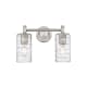 A thumbnail of the Innovations Lighting 434-2W-11-14 Crown Point Vanity Satin Nickel / Deco Swirl