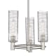 A thumbnail of the Innovations Lighting 434-3CR-15-18 Crown Point Pendant Satin Nickel / Deco Swirl